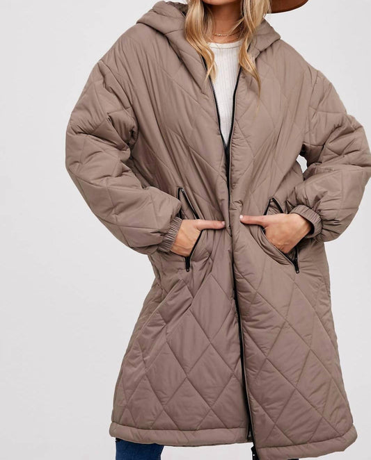 Bluivy - Longline Quilted Puffer Jacket