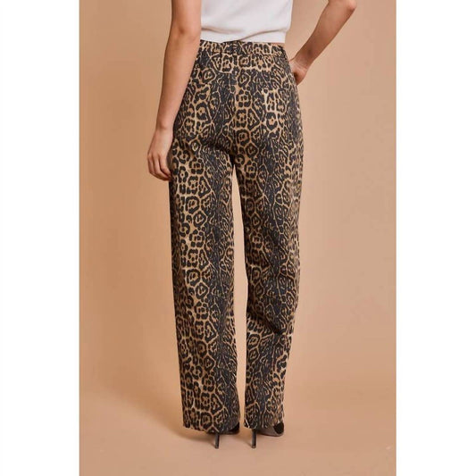 Gilli - Animal Print Lightweight Denim Pants