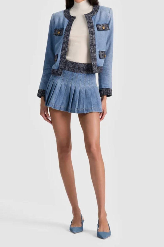 Alice + Olivia - Mera Denim Mini Skirt