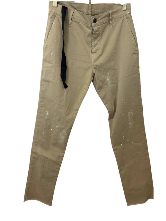 Maurizio Massimino - Men's Straight Leg Pants With Paint Splatters