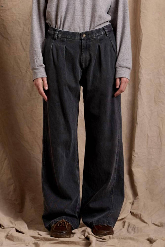 Denimist - Women's Double Pleat Wide Leg Chino