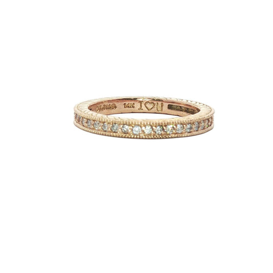 Ijm - Women's Engraved Contemporary Diamond Ring