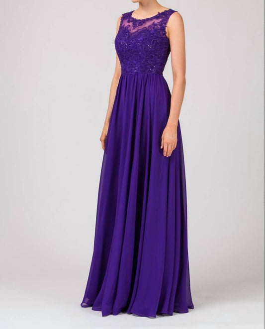 Eureka - Lauren Lace Chiffon Prom Dress