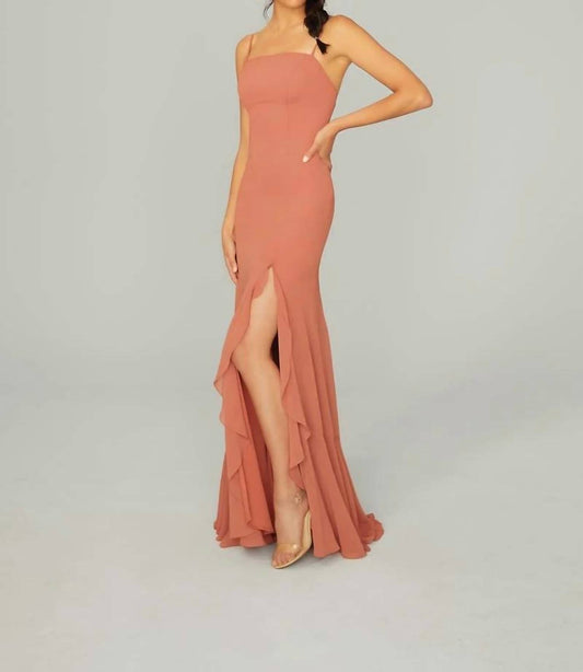 Morilee - Chiffon Bridesmaid Dress With Slit