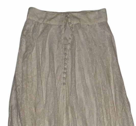 Z&L Europe - Women's Long Lace Button Up Skirt