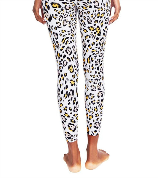 Kensie - Printed Folded Waistband High Rise Length Leggings