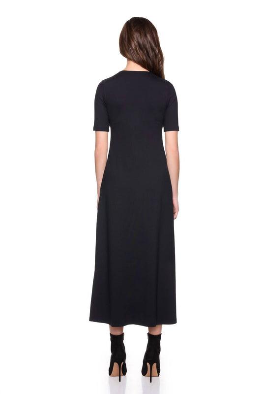Susana Monaco - Crew Side Slit Midi Dress