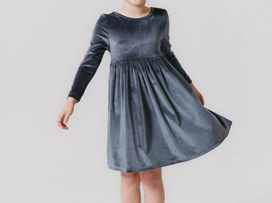 Pink Chicken - Girls Velour Steph Dress