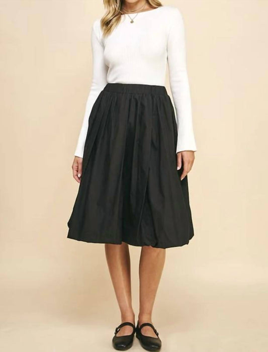 Pinch - Bubble Knee Length Skirt