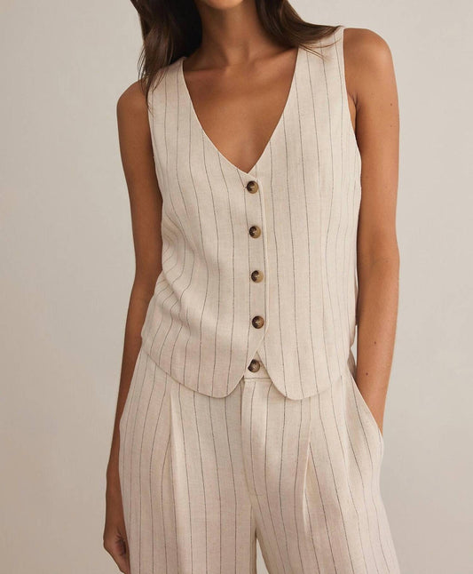 Z Supply - Belfort Pinstripe Vest & Bennett Pinstripe Pant Set