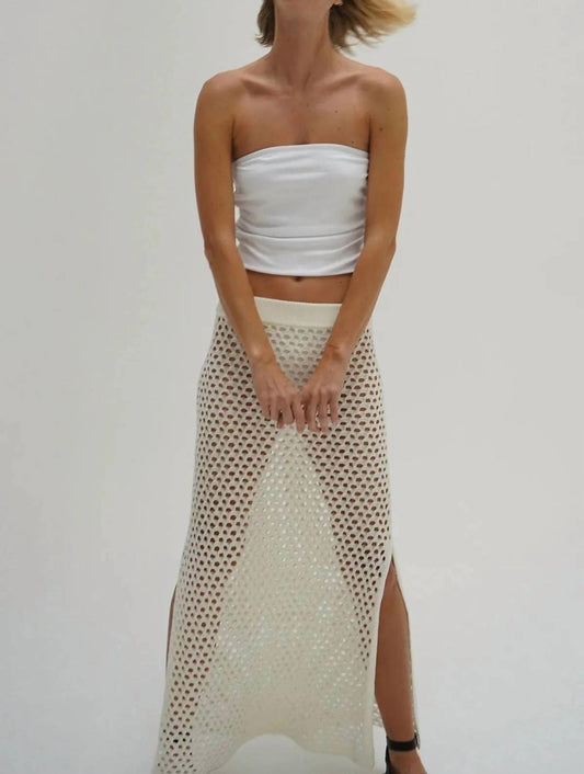 Lna - HOLLY RIBBED STRAPLESS TOP