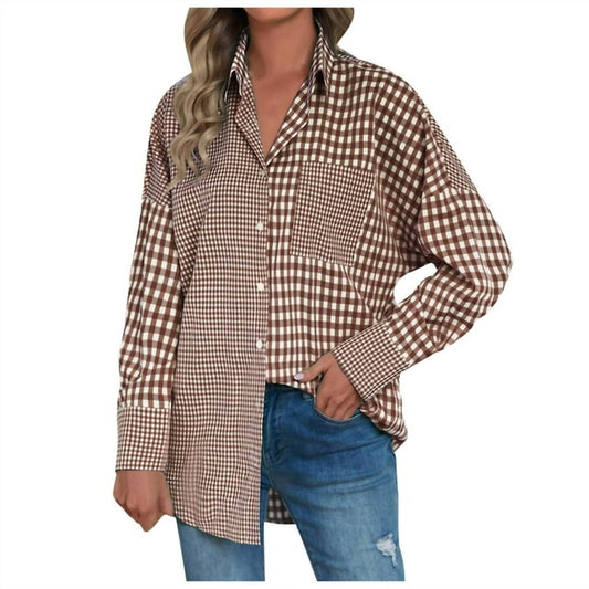 Miss Sparkling - Button Down Long Sleeve Top