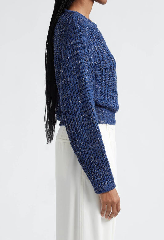 Ramy Brook - Clea Metallic Boat Neck Sweater
