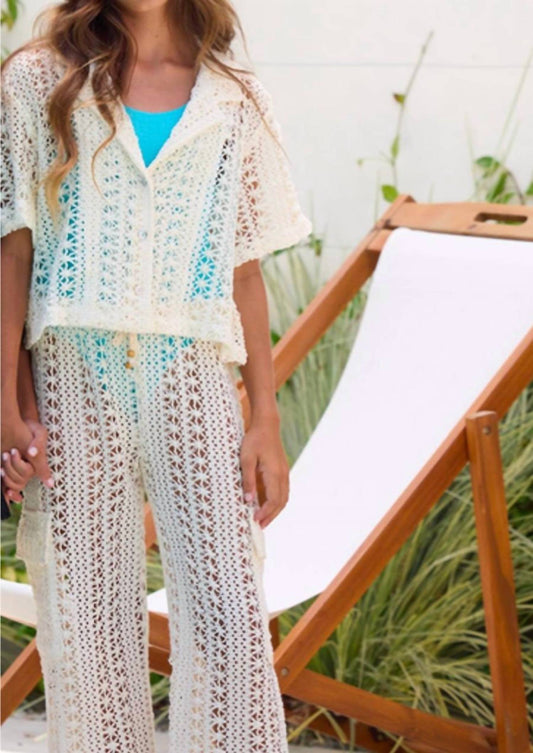 Vintage Havana - Crochet Cargo Pants