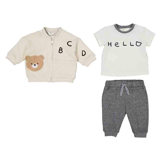 Mayoral - Kid's 3 Piece Teddy Tracksuit