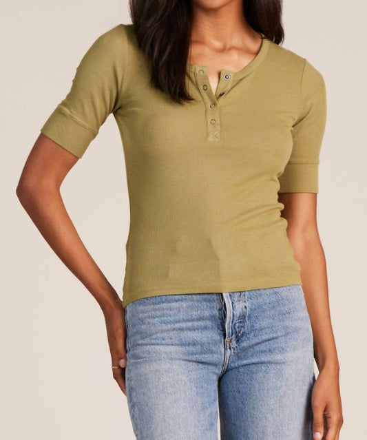 Bobi - Elbow Sleeve Henley Top