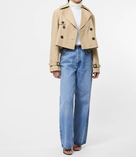 French Connection - Cropped Twill Trench Coat