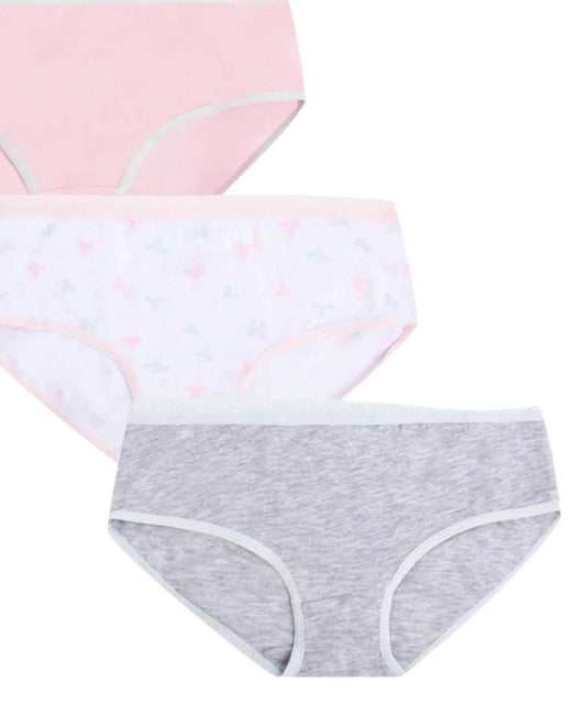 Danskin - Girls 5-pack Printed Cotton Spandex Bikini Underwear