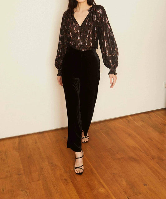 Monica Sparkle Scallop Top