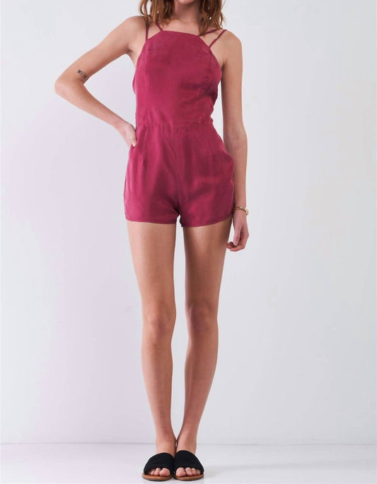 Sugarlips - Open Back Shorts Romper