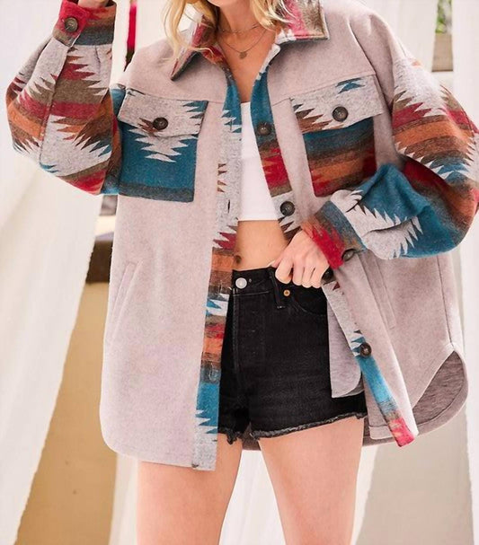 La Miel - Solid Oversized Shacket Jacket