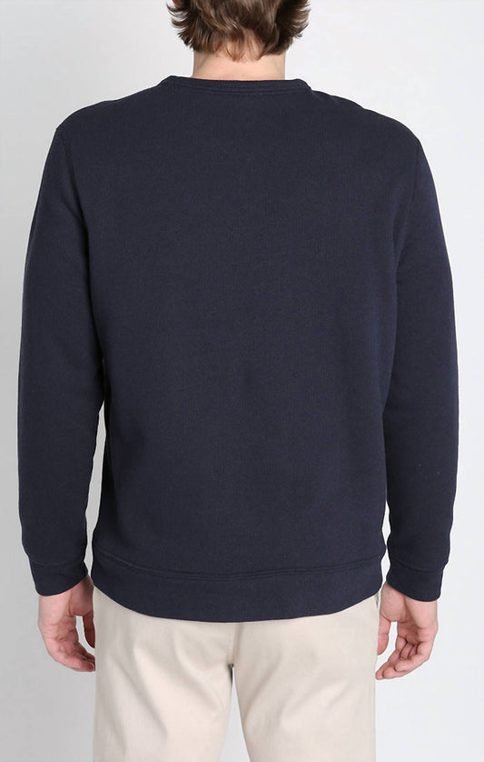 Jachs New York - Kent Recycled Jacquard Sherpa Lined Crewneck Sweater