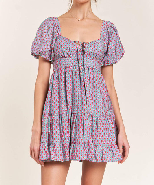 In The Beginning - Puff Sleeve Mini Dress