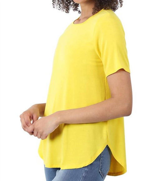 Zenana - Modal Round Neck Short Sleeve Top Plus