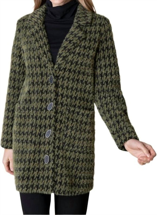 Habitat - Chenille Houndstooth Car Coat