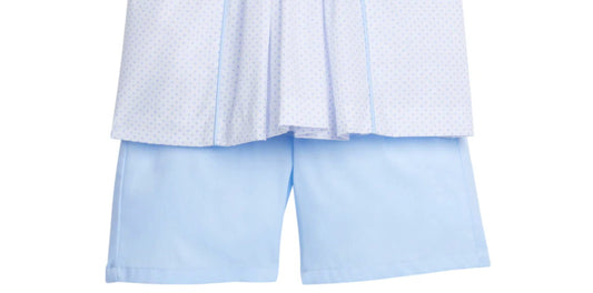 Little English - Boy's Chest Smocked Short Set