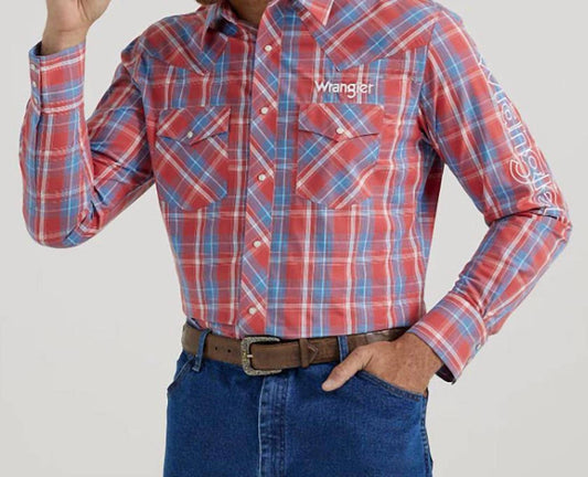 Wrangler - Men's Logo Snap Shirt