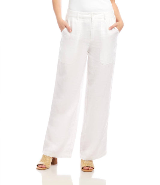 Karen Kane - Linen Wide-Leg Trousers