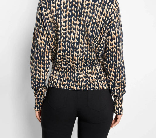 Nic + Zoe - Stitch Print Snap It Up Cardigan