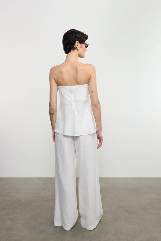 Enza Costa - LINEN PLEATED TROUSER