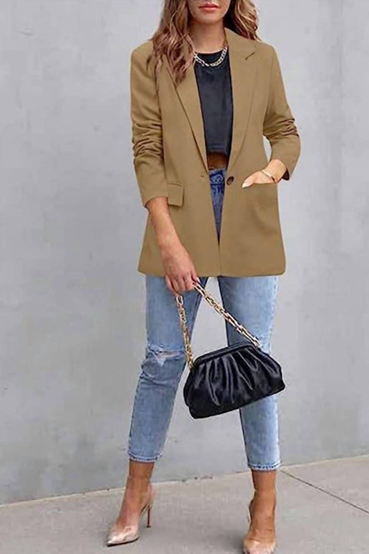 Unishe - Chic Essentials Open Lapel Blazer