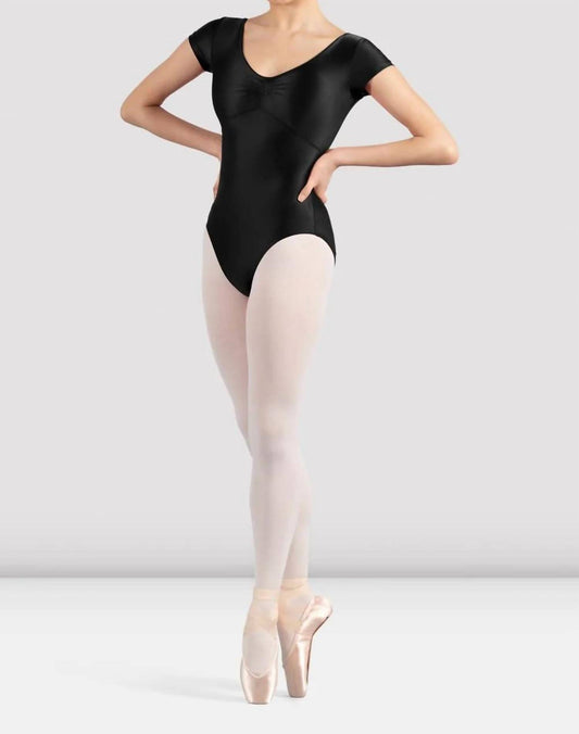 Bloch - Mirella Black Glow Cap Sleeve Leotard