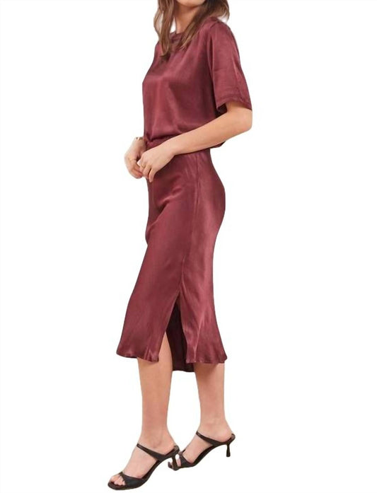 DORIT SILKY SLIP SKIRT