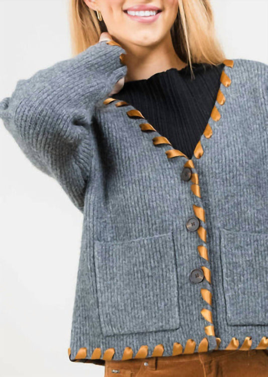 Lisette - Whipstitch cardigan