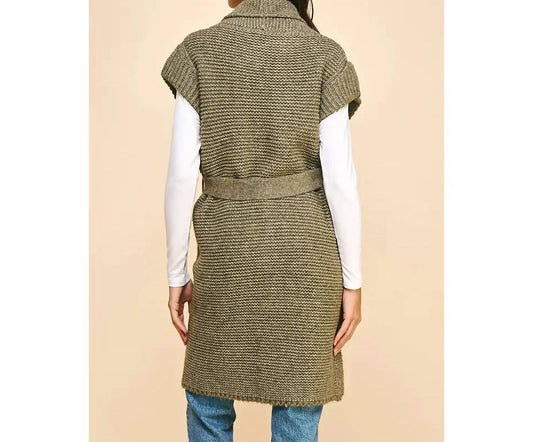 Pinch - Women's Belted Sweater Cardigan