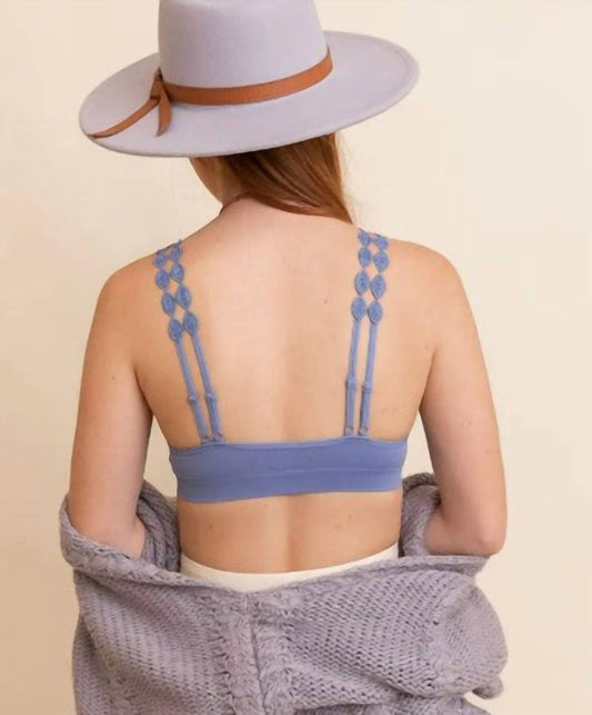 Leto - Boho Eye Lace Applique Bralette