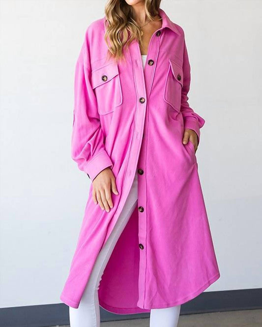 First Love - Brushed Soft Duster Length Shacket