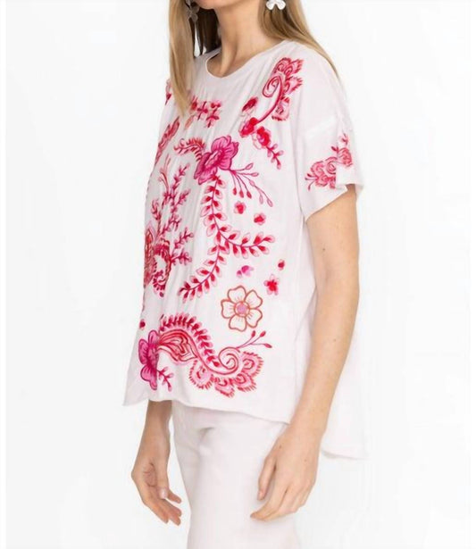 Johnny Was - CASSIA RAW DETAIL SWING TEE