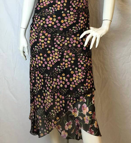 Notizie - Women's Short Sleeve Floral Print Dress