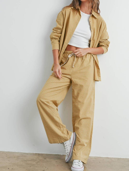 Buttermelon - Amy Micro Check Button Down Shirt