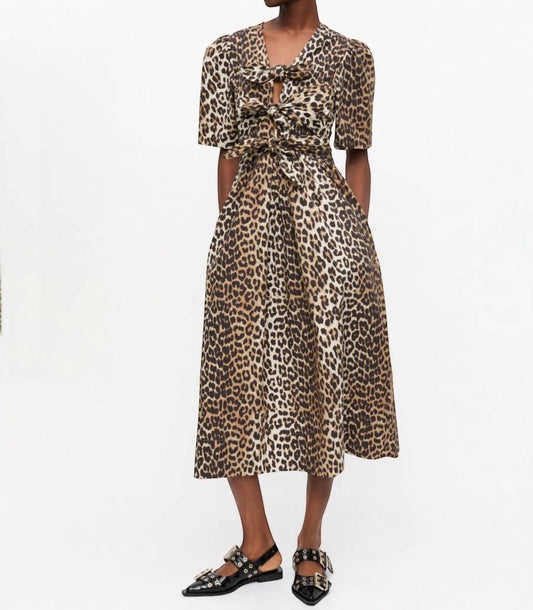 Ganni - Tie Strap Midi Dress