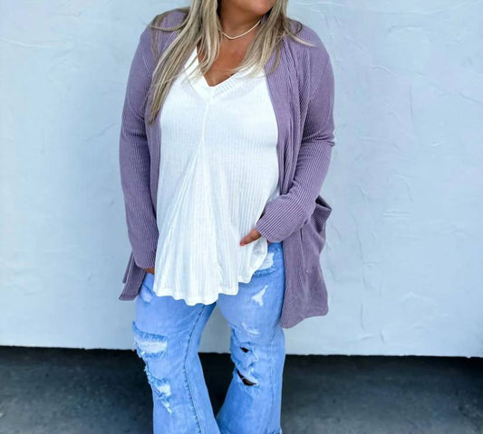 Blakeley - Somebody To Lean On Ribbed Cardigan