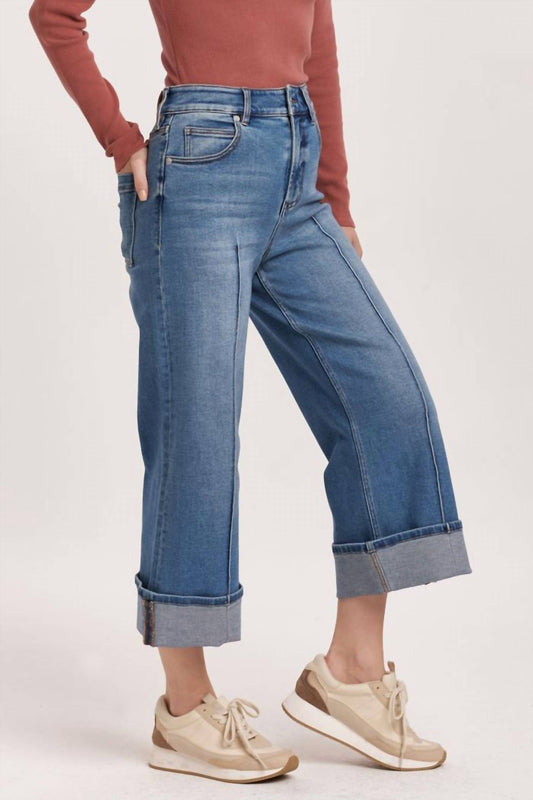 Dear John Denim - High Rise Cropped Wide Leg Jeans