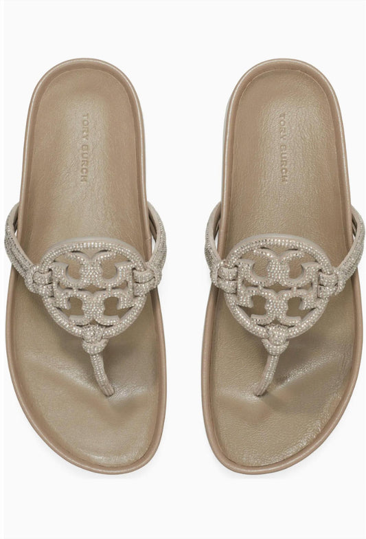Tory Burch - Women's Miller Cloud Knotted Pave Sandal