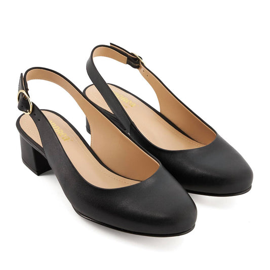 Andrea - Women's Heeled Slingback Flats