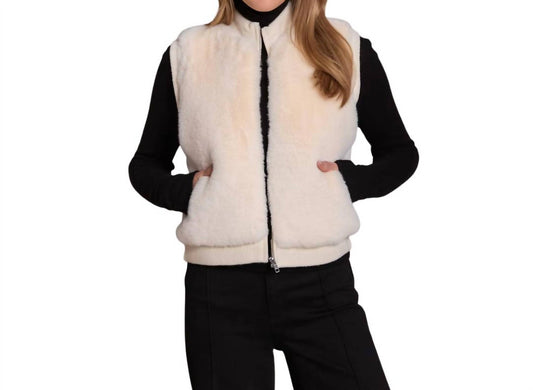 Alashan Cashmere - Fairbanks Faux Fur Zip Vest